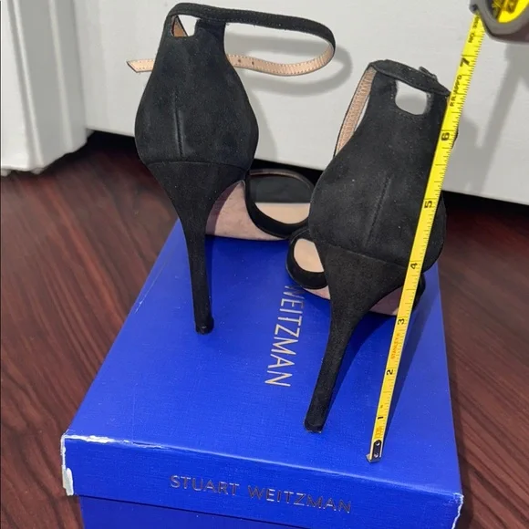 Stuart Weitzman Black High-Heeled Sandals - Picture 2 of 3